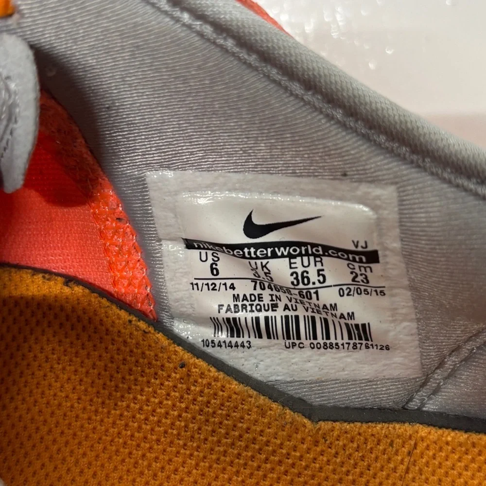 Nike Zoom Fit Agility Women’s Training Shoes Coral Orange Gray Size 6 - Picture 7 of 7